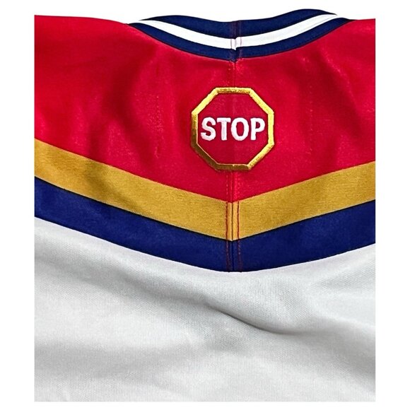 Roger Edwards Hockey Night In Canada Jersey Red Vintage 90s CBC Xl - Picture 11 of 15